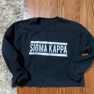 Sigma kappa cropped sweatshirt